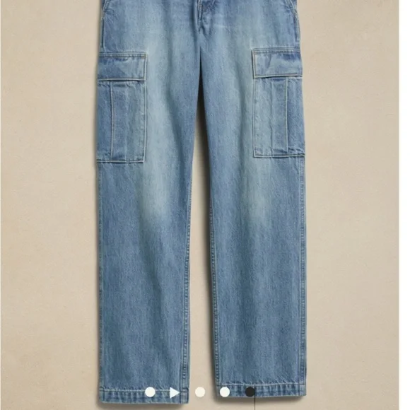 NWT! BANANA REPUBLIC WOMEN’S THE CARGO JEAN - SIZE 28🩷 - Picture 4 of 9